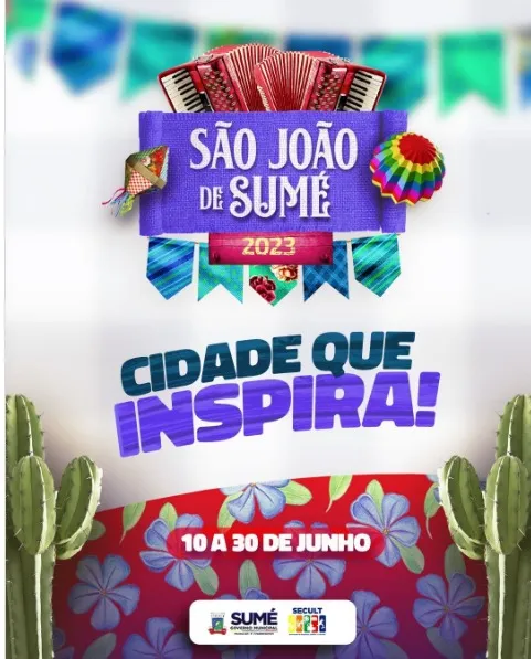 Secult lança o edital das barracas do São João “Cidade que Inspira” de Sumé 2023