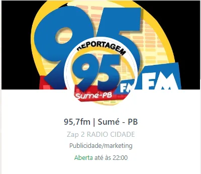 Quer receber notícias no seu WhatsApp? Entre no grupo da 95 Fm Sumé.