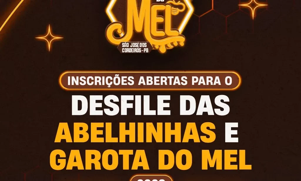 Abertas as inscrições para os Concursos “Garota do Mel” e das “Abelhinhas” dentro do Festival do Mel 2023