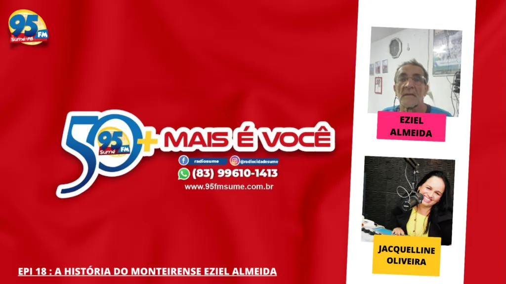 Podcat: 50 Mais é Mais Você conta a história do desportista monteirense Eziel Almeida
