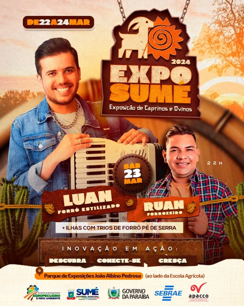 Prefeito Éden lança oficialmente a EXPOSUMÉ – Feira de Caprinos e Ovinos