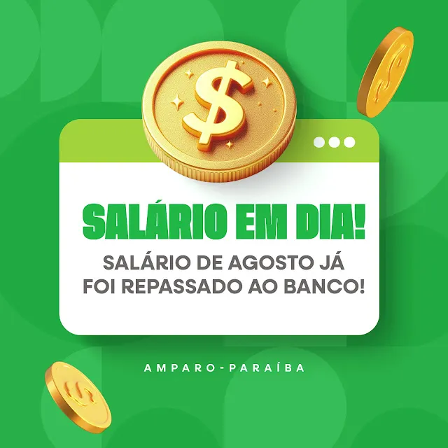 Prefeitura de Amparo realiza pagamento dos servidores referentes ao mês de Agosto