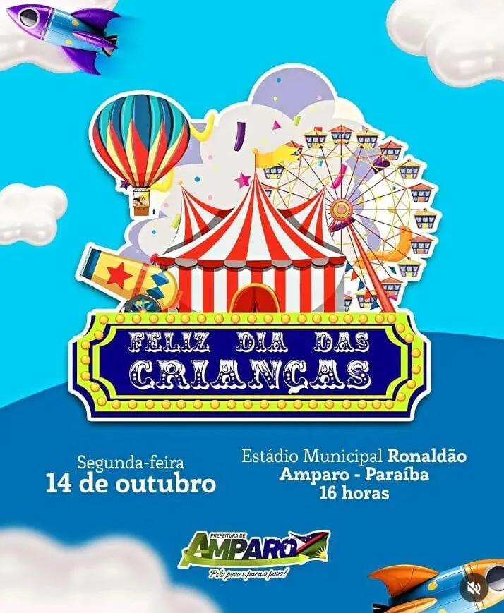 Prefeitura de Amparo realizará festa para celebrar o dia das crianças