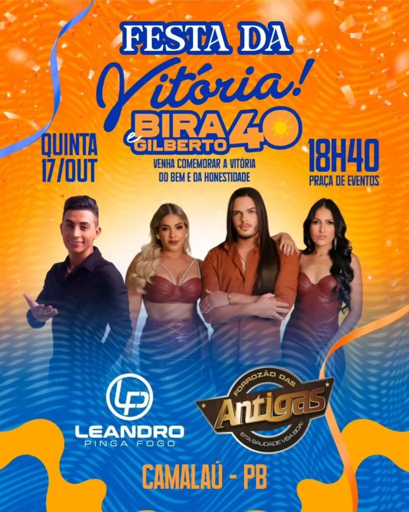 Bira e Gilberto realizam Festa da vitória em Camalaú