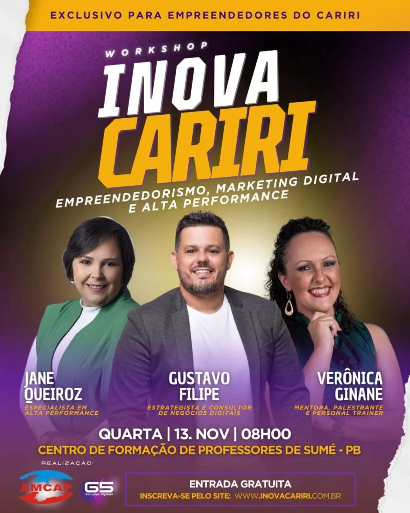 Workshop Inova Cariri: Uma Oportunidade Imperdível para Empreendedores