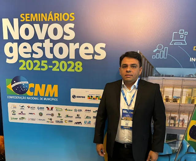 Prefeito eleito de Amparo, Tarcio Gabriel, participa em Brasília do “Seminário Novos Gestores”, promovido pela CNM