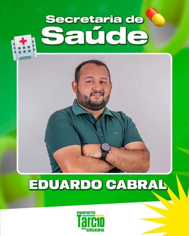 Prefeito eleito Tarcio Gabriel anuncia Eduardo Cabral como primeiro secretário de sua gestão em Amparo