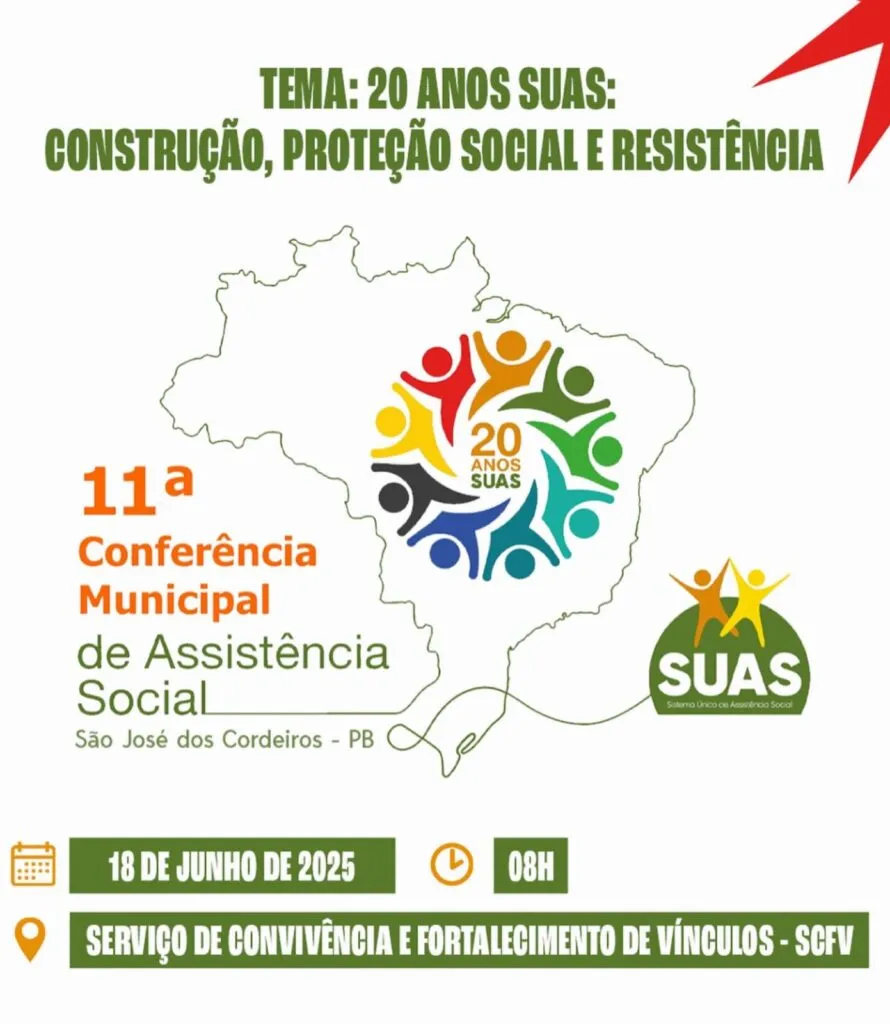São José dos Cordeiros se prepara para a 11ª Conferência Municipal de Assistência Social