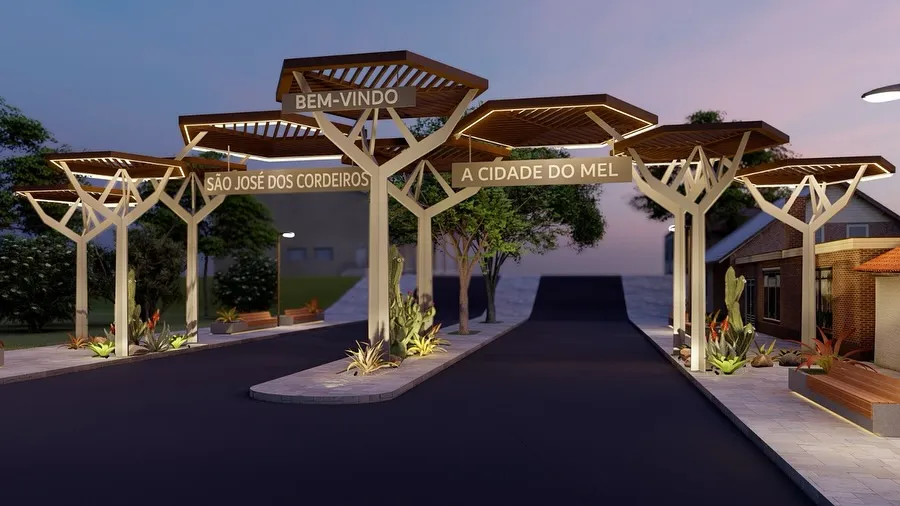 Prefeito Felício Queiroz apresenta maquete dos novos portais de entrada de São José dos Cordeiros