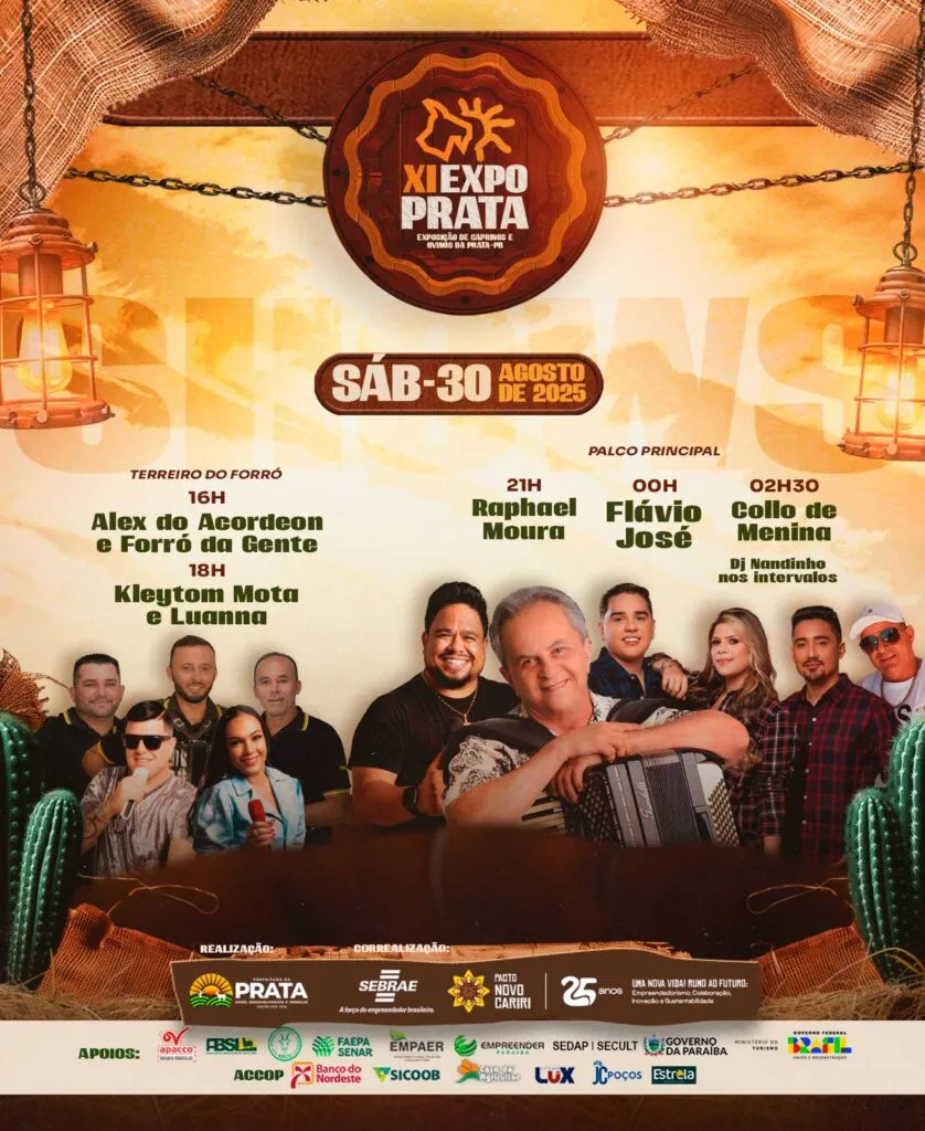XI ExpoPrata divulga programação oficial de shows e atividades culturais