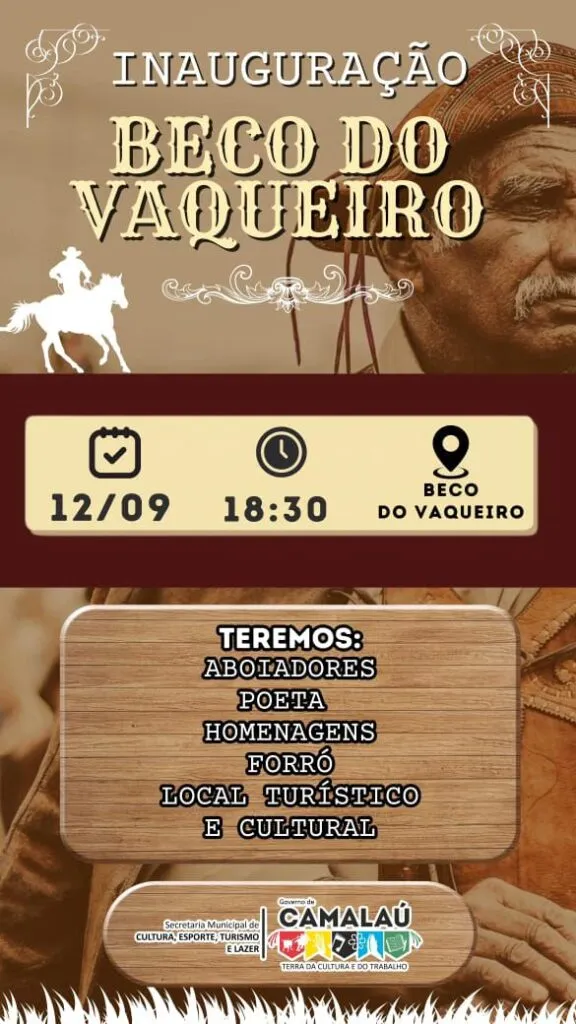 Prefeitura de Camalaú inaugura o Beco do Vaqueiro nesta sexta-feira (12)