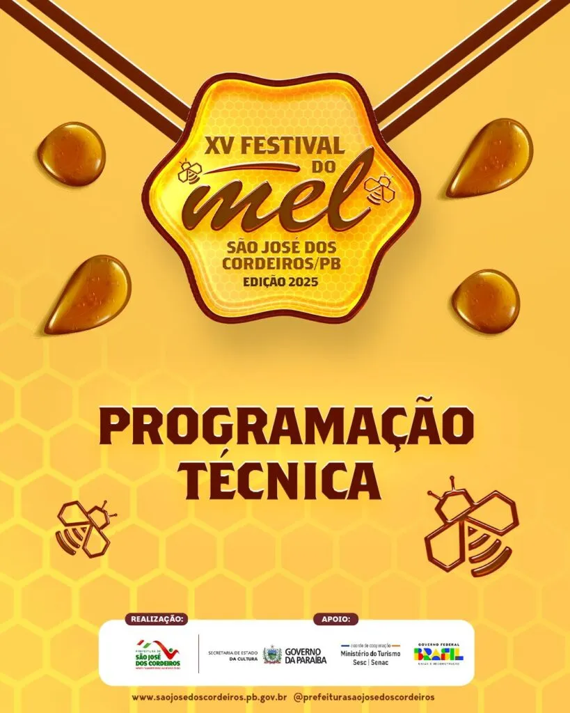 Programação Técnica do XV Festival do Mel 2025 é divulgada