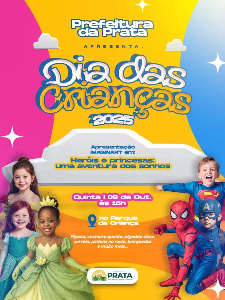 Prefeitura da Prata promove grande festa no Dia das Crianças com tarde de magia e diversão