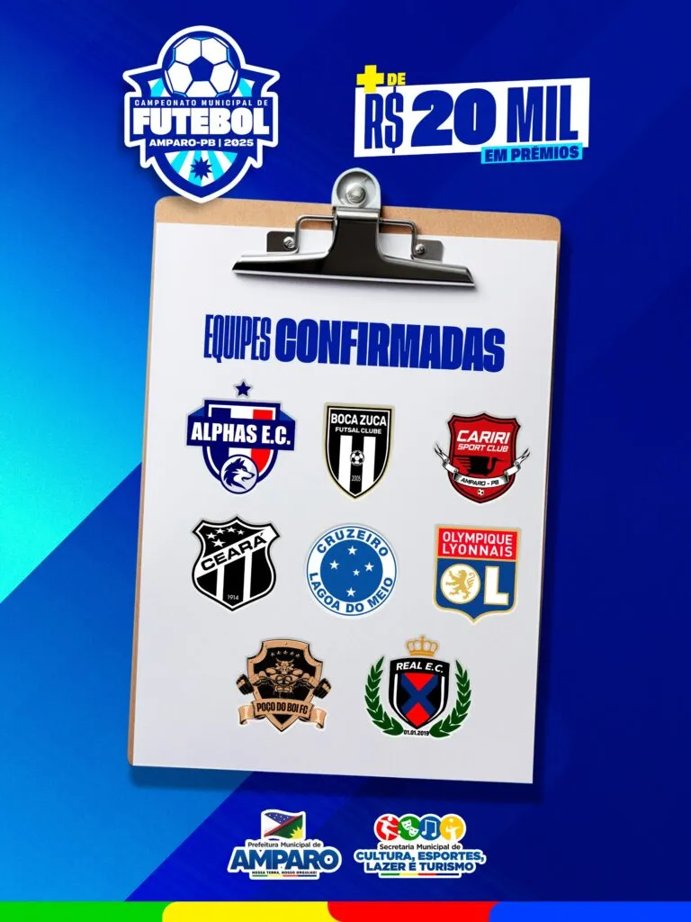 Amparo dá início ao Campeonato Municipal de Futebol 2025 com grande festa esportiva no Estádio Ronaldão