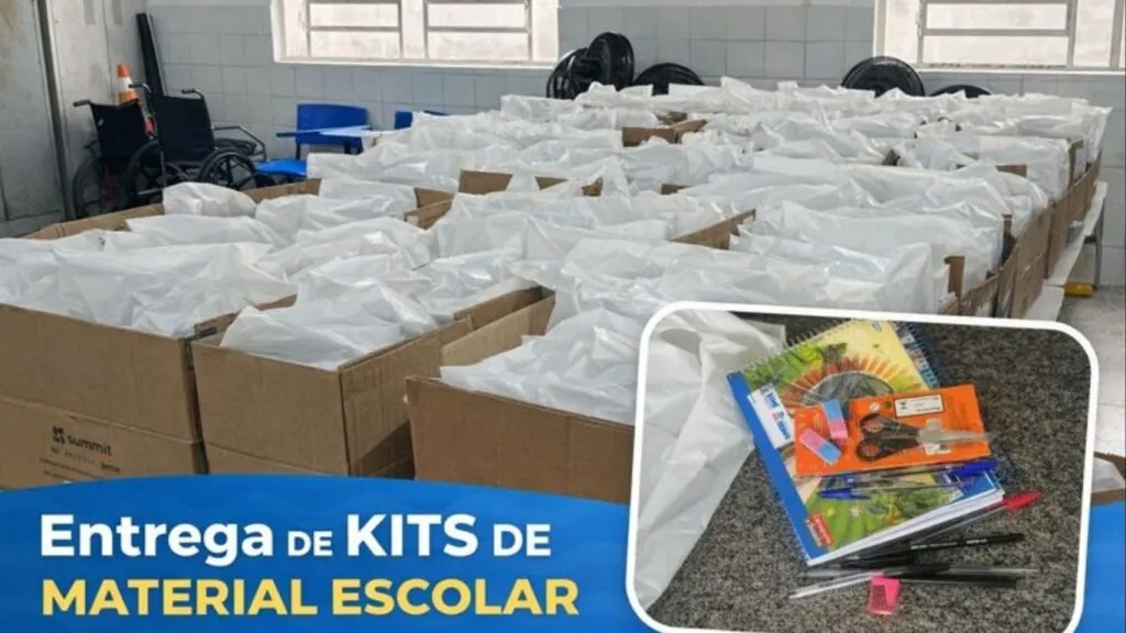 Prefeitura realiza entrega de kits escolares para alunos da rede municipal de Sumé
