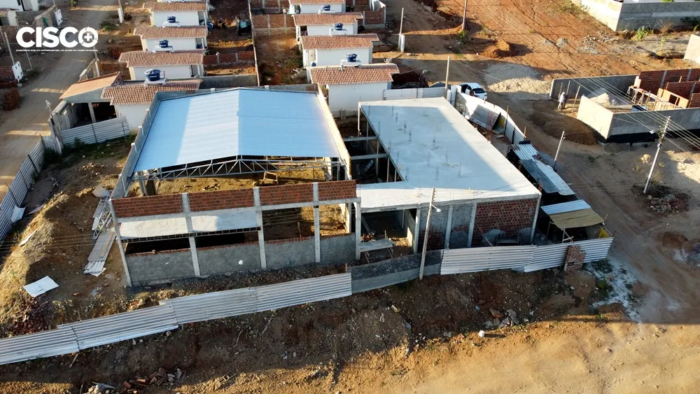 Obras do Laboratório de Análise e Qualidade da Água do CISCO avançam em ritmo acelerado em Sumé