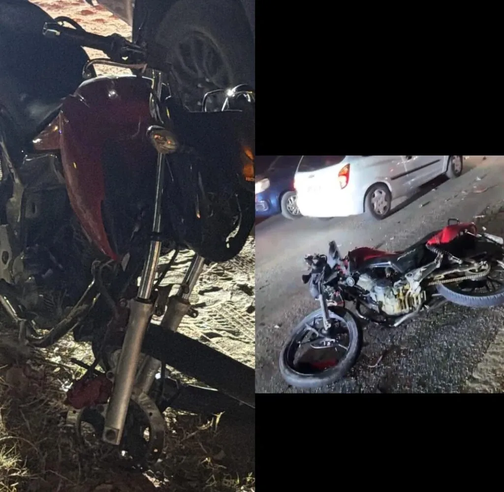 Colisão entre duas motos deixa dois homens feridos na BR-412, em Monteiro